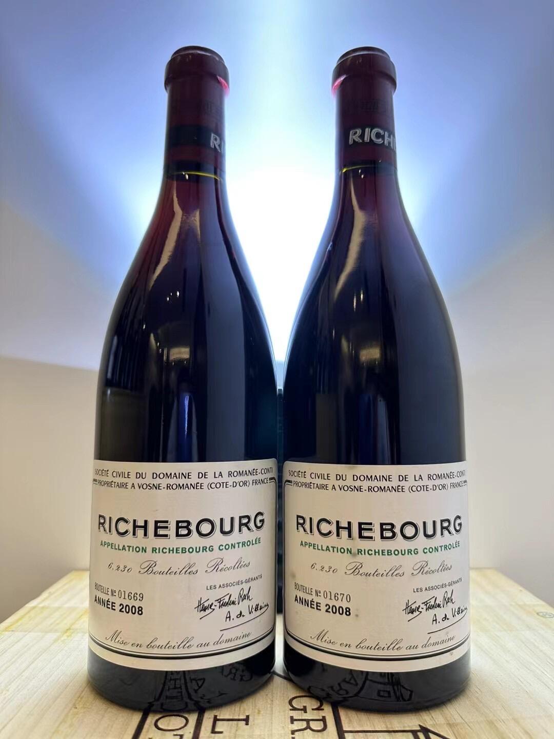 Richebourg 2008 空瓶　DRC 回收Richebourg | 裡奇堡回收年份價格免費咨詢| 24H WhatsApp報價- 金